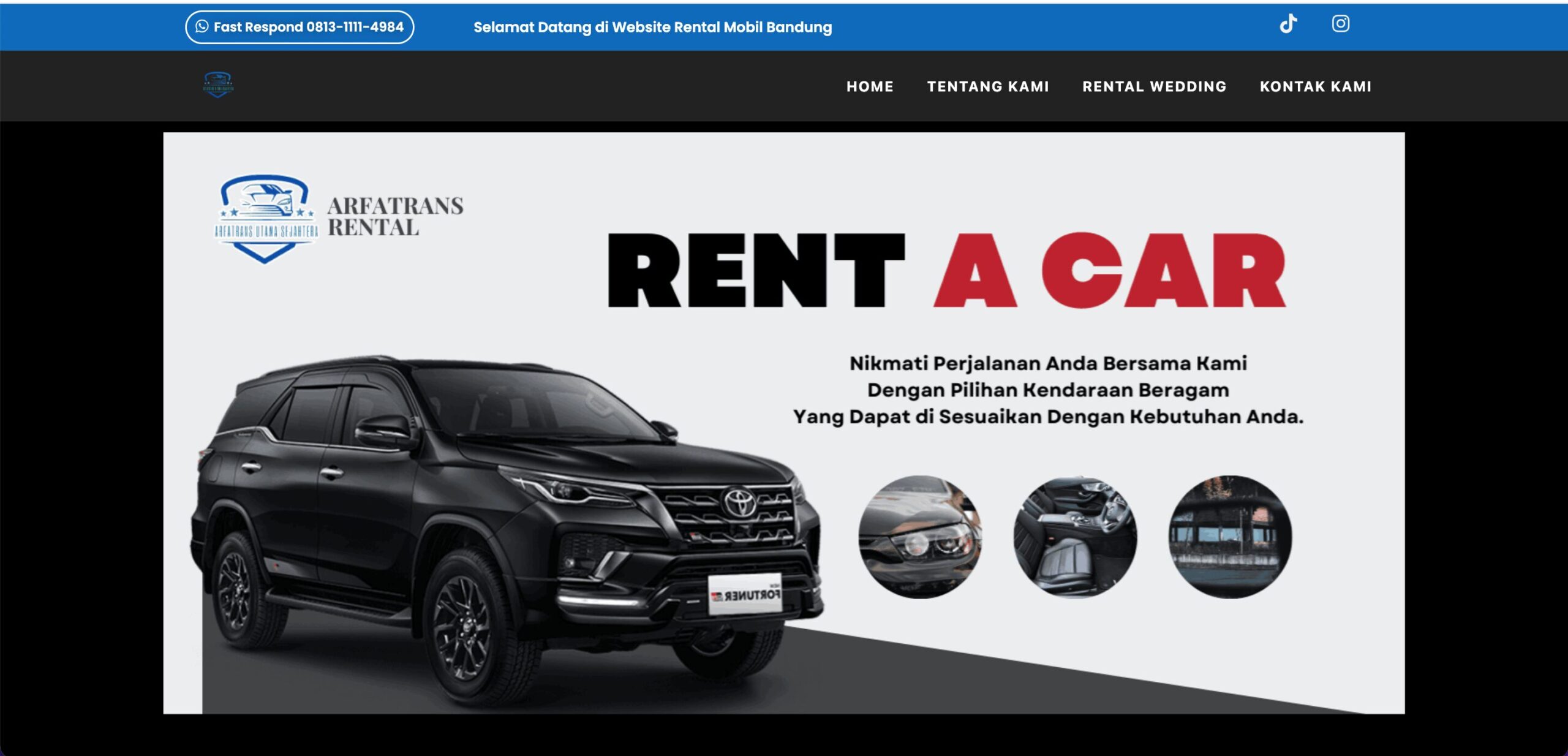 Contoh Website Rental